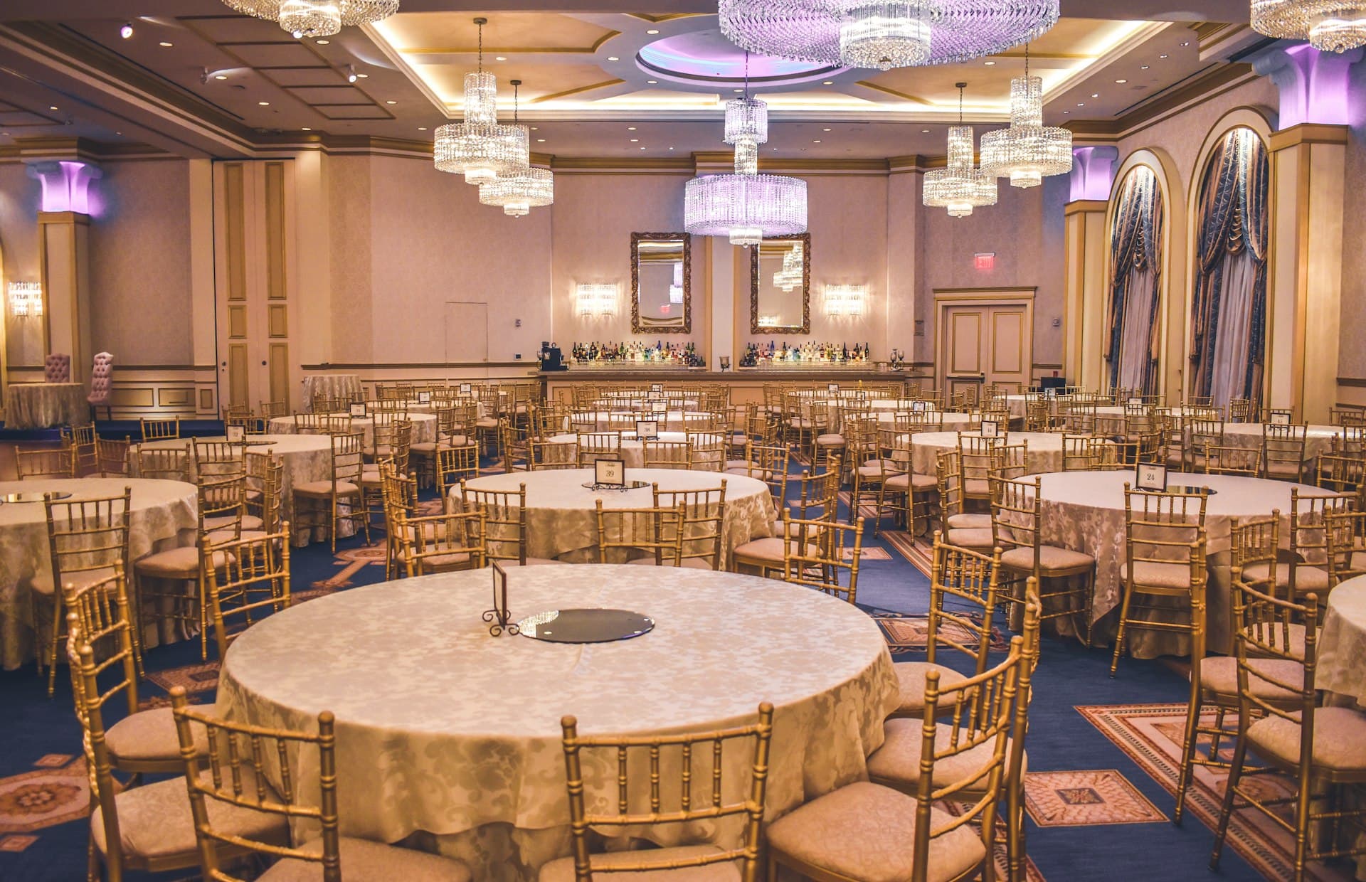 Rymba Haven grand event hall decorated for a celebration